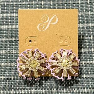 New Plunder “Shaina” Crystal Carousel Earrings (1”)